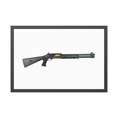 Special Ops Shotgun 12 Gauge Painting - Just the Piece - Black Frame - Value Collection