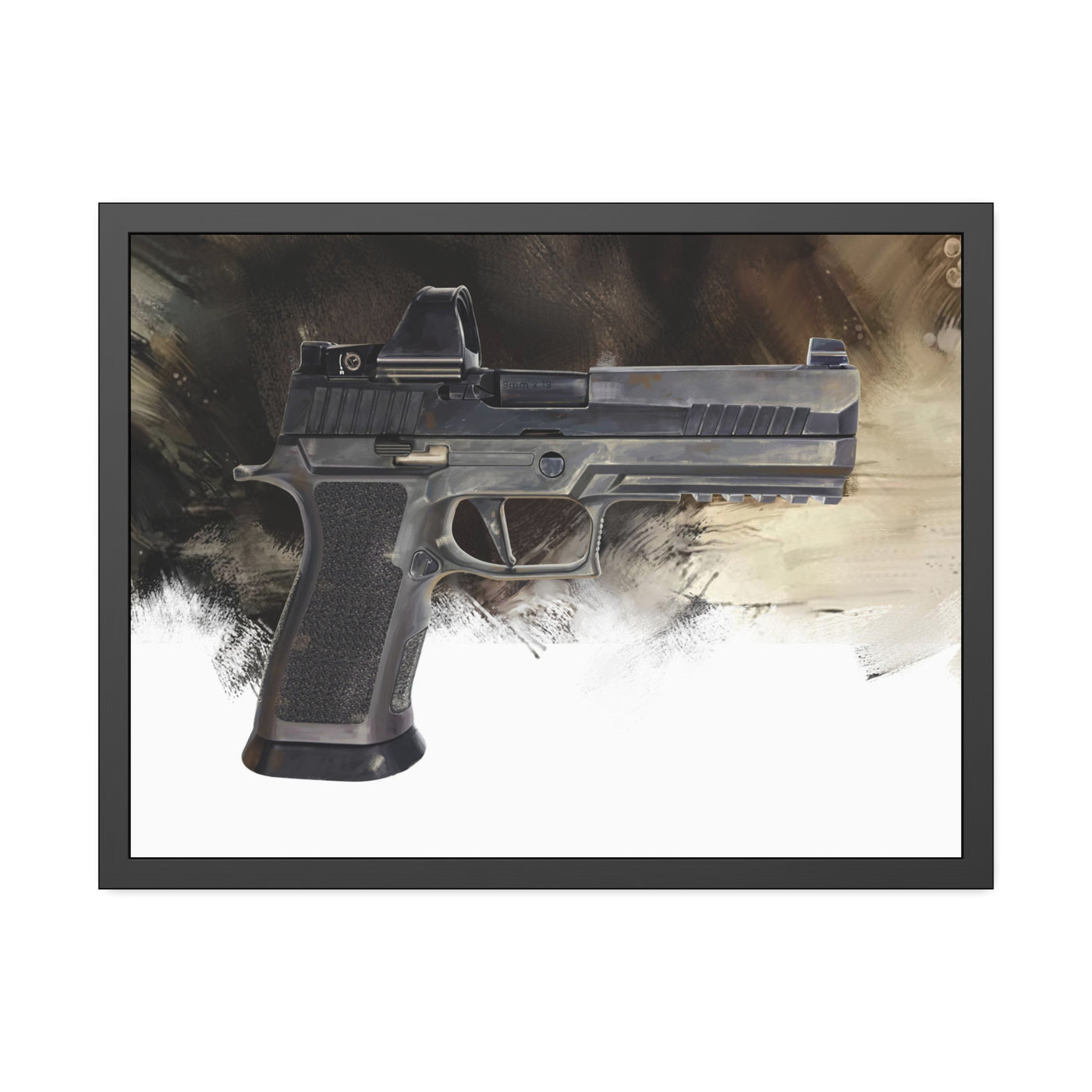 The E-Brake - Pistol Painting - Black Frame - Value Collection