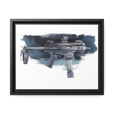 Elite Forces 9mm Carbine Painting - Black Framed Wrapped Canvas - Value Collection