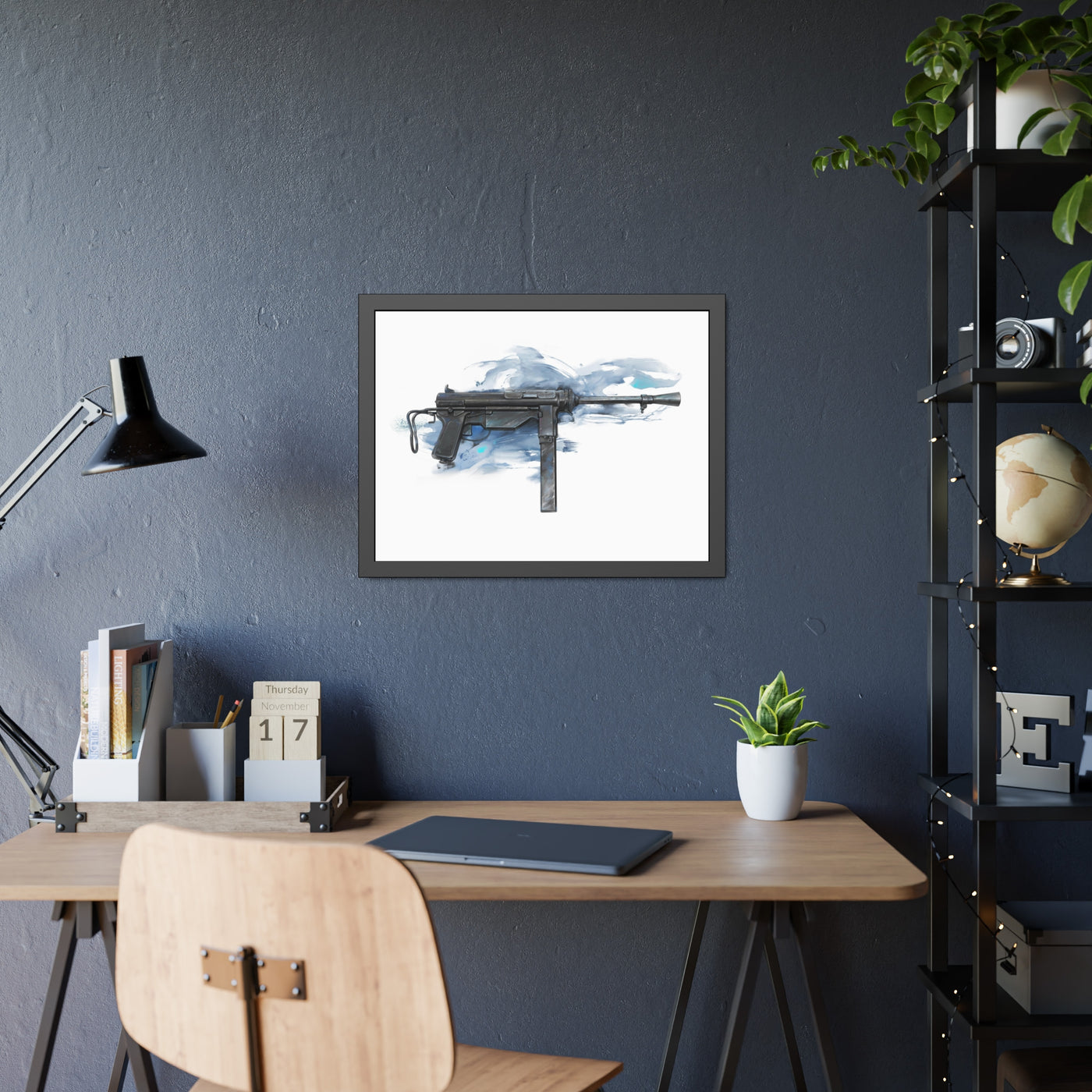 Grease Gun Painting - Black Frame - Value Collection