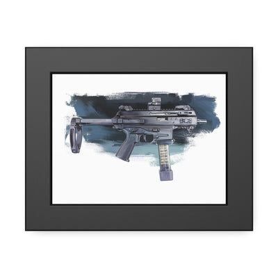 Elite Forces 9mm Carbine Painting - Black Frame - Value Collection