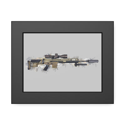 Socom Sniper Rifle Painting - Black Frame - Value Collection