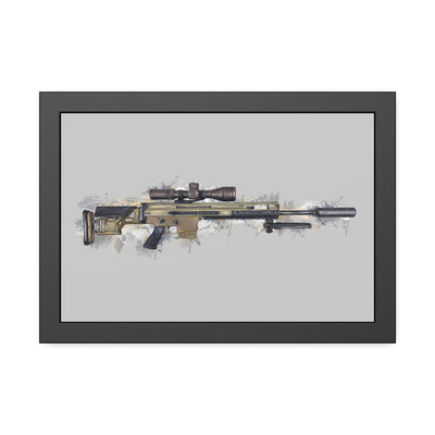 Socom Sniper Rifle Painting - Black Frame - Value Collection