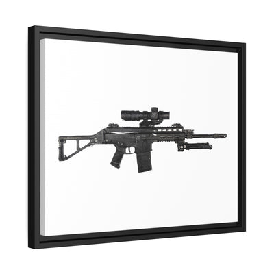 The Urban Sniper Painting - Just The Piece - Black Framed Wrapped Canvas - Value Collection