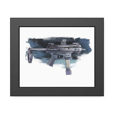 Elite Forces 9mm Carbine Painting - Black Frame - Value Collection