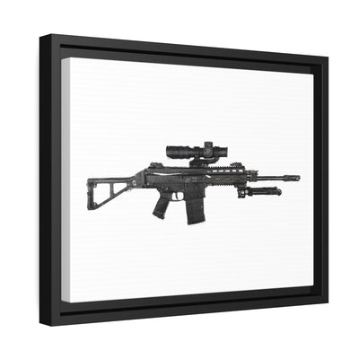 The Urban Sniper Painting - Just The Piece - Black Framed Wrapped Canvas - Value Collection