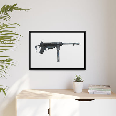 Grease Gun Painting - Just The Piece - Black Framed Wrapped Canvas - Value Collection