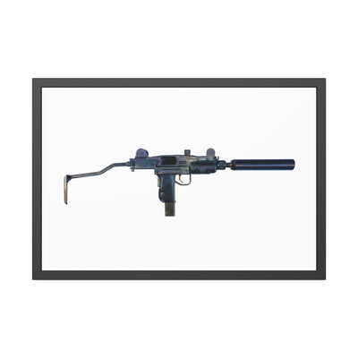 The Miniature Menace - Full Auto Subgun Painting - Just The Piece - Black Frame - Value Collection