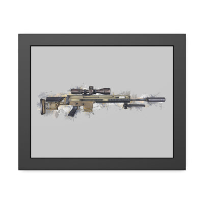 Socom Sniper Rifle Painting - Black Frame - Value Collection