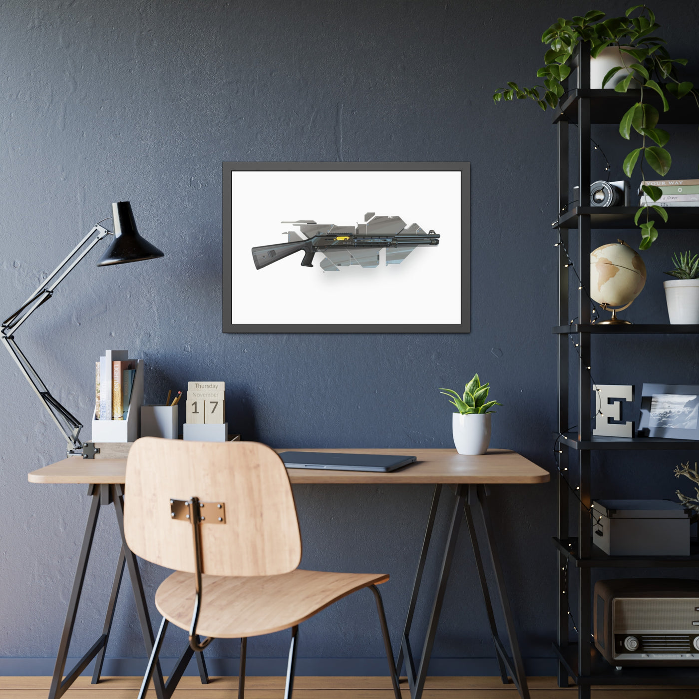 Special Ops Shotgun 12 Gauge Painting - Black Frame - Value Collection