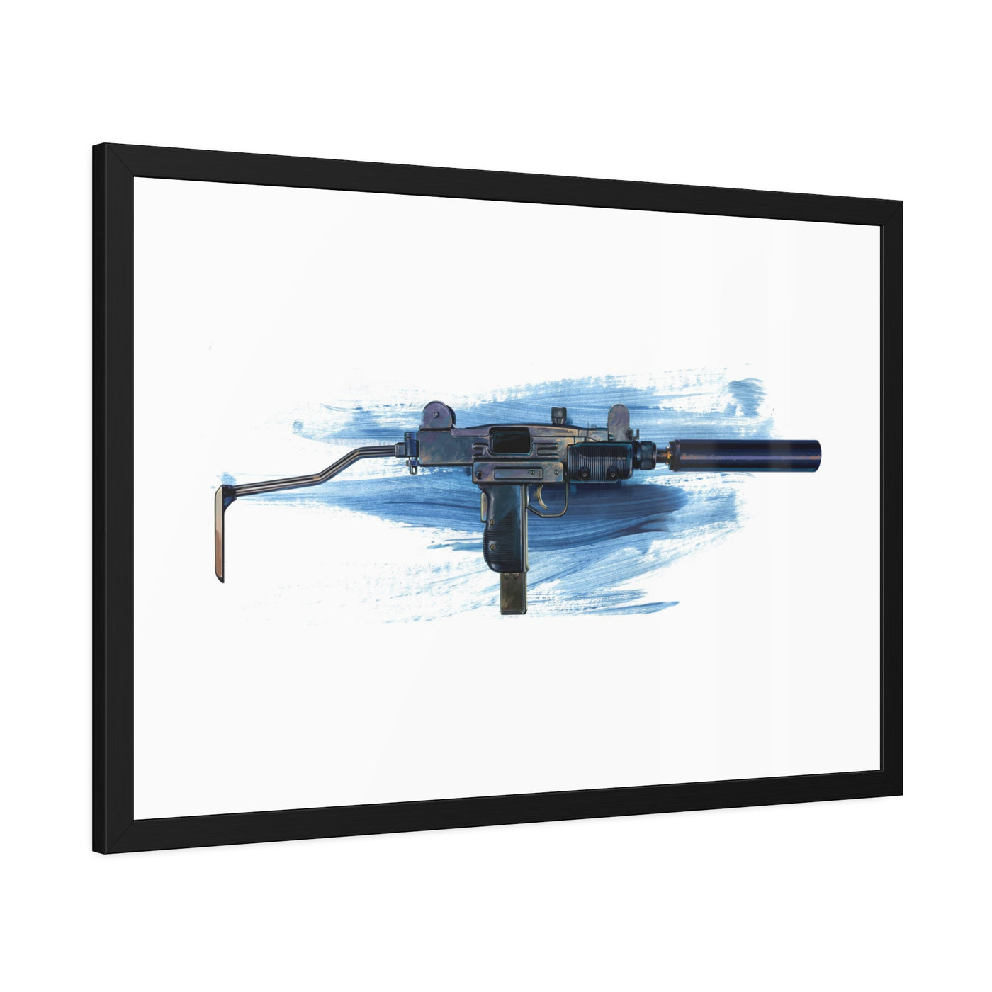 The Miniature Menace - Full Auto Subgun Painting - Black Frame - Value Collection