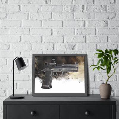 The E-Brake - Pistol Painting - Black Frame - Value Collection