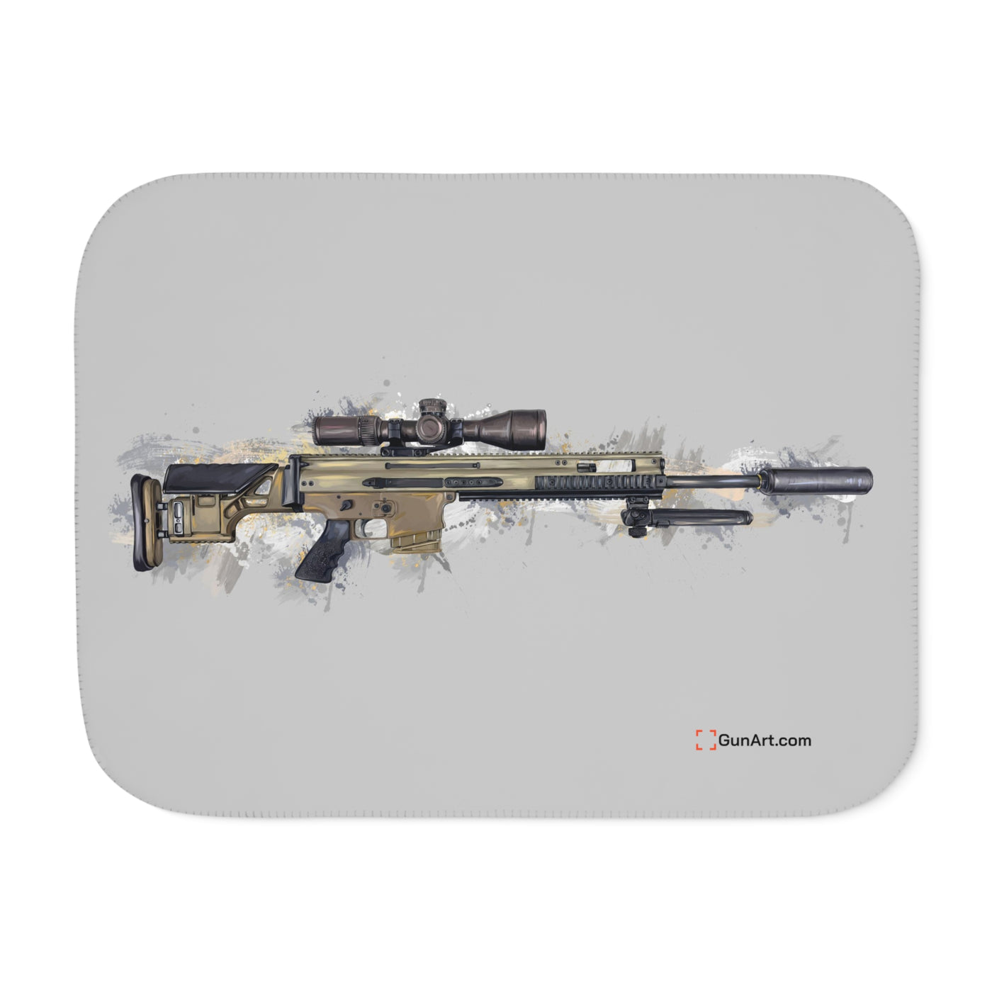 Socom Sniper Rifle Sherpa Blanket