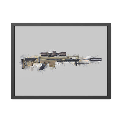 Socom Sniper Rifle Painting - Black Frame - Value Collection