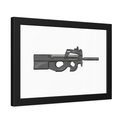 Secret Service Subgun - Bullpup 5.7x28mm Painting - Just The Piece - Black Frame - Value Collection