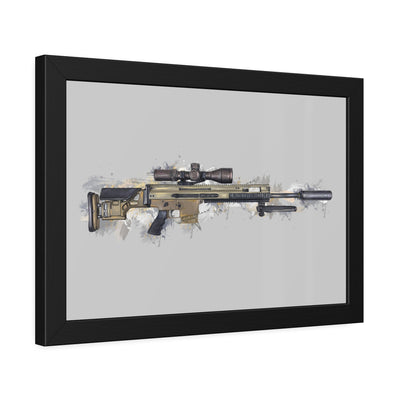 Socom Sniper Rifle Painting - Black Frame - Value Collection