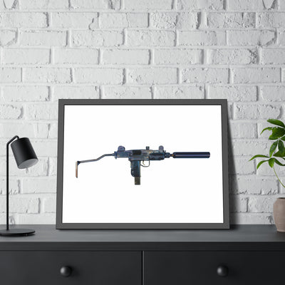 The Miniature Menace - Full Auto Subgun Painting - Just The Piece - Black Frame - Value Collection