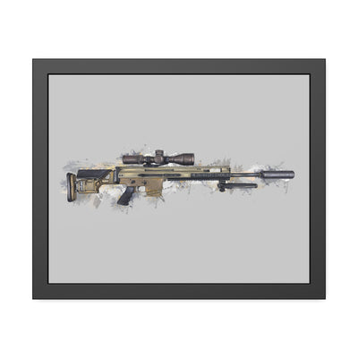 Socom Sniper Rifle Painting - Black Frame - Value Collection