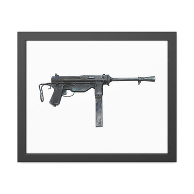 Grease Gun Painting - Just The Piece - Black Frame - Value Collection