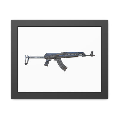 The Paratrooper AK-47 Painting - Just The Piece - Black Frame - Value Line