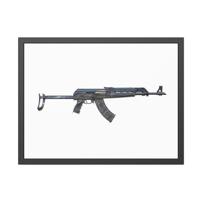 The Paratrooper AK-47 Painting - Just The Piece - Black Frame - Value Line