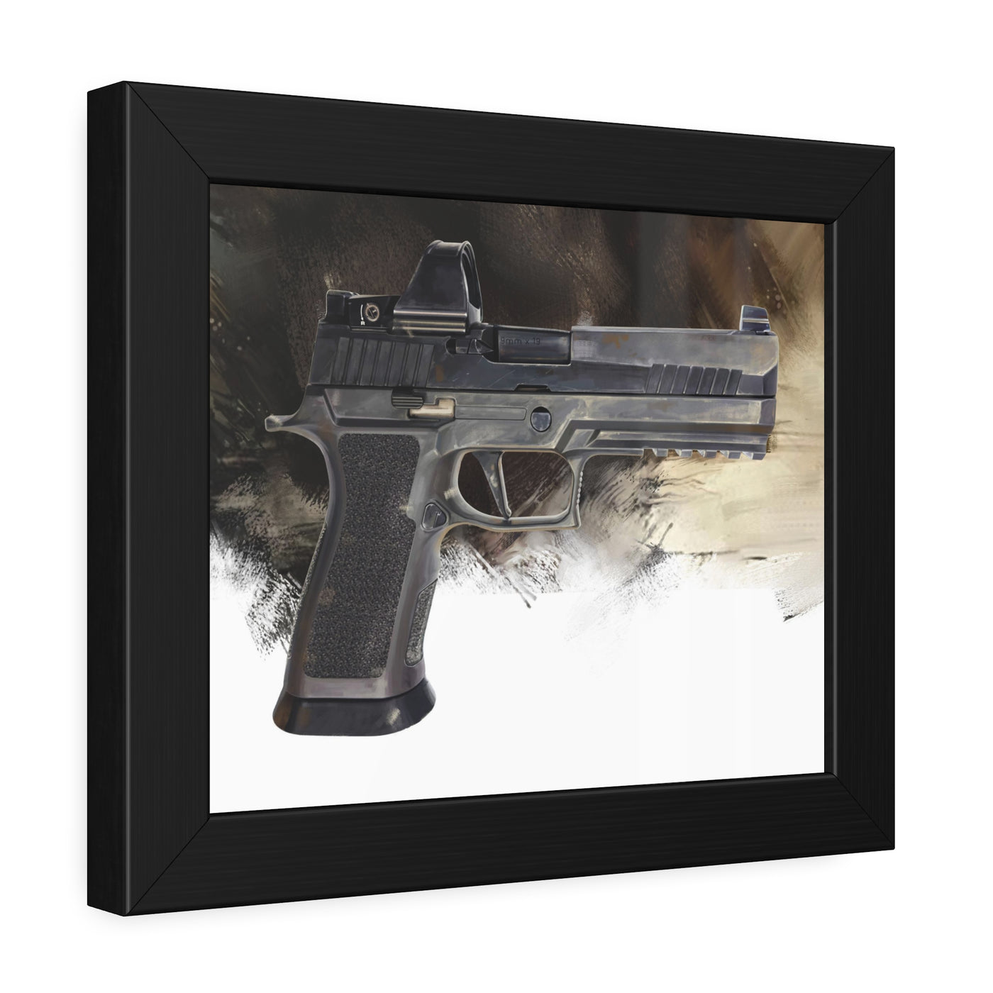 The E-Brake - Pistol Painting - Black Frame - Value Collection