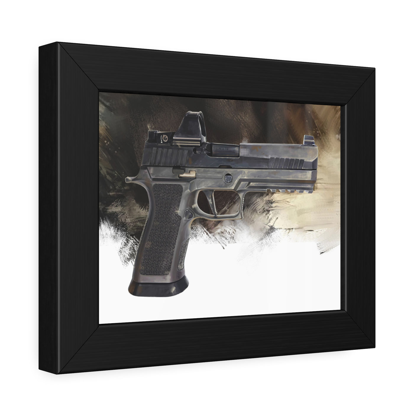 The E-Brake - Pistol Painting - Black Frame - Value Collection