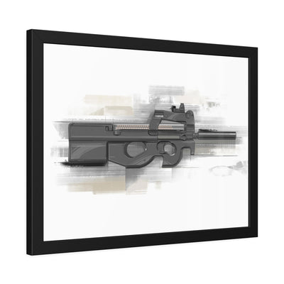 Secret Service Subgun - Bullpup 5.7x28mm Painting - Yellow Accents - Black Frame - Value Collection