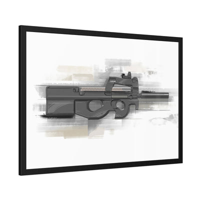 Secret Service Subgun - Bullpup 5.7x28mm Painting - Yellow Accents - Black Frame - Value Collection