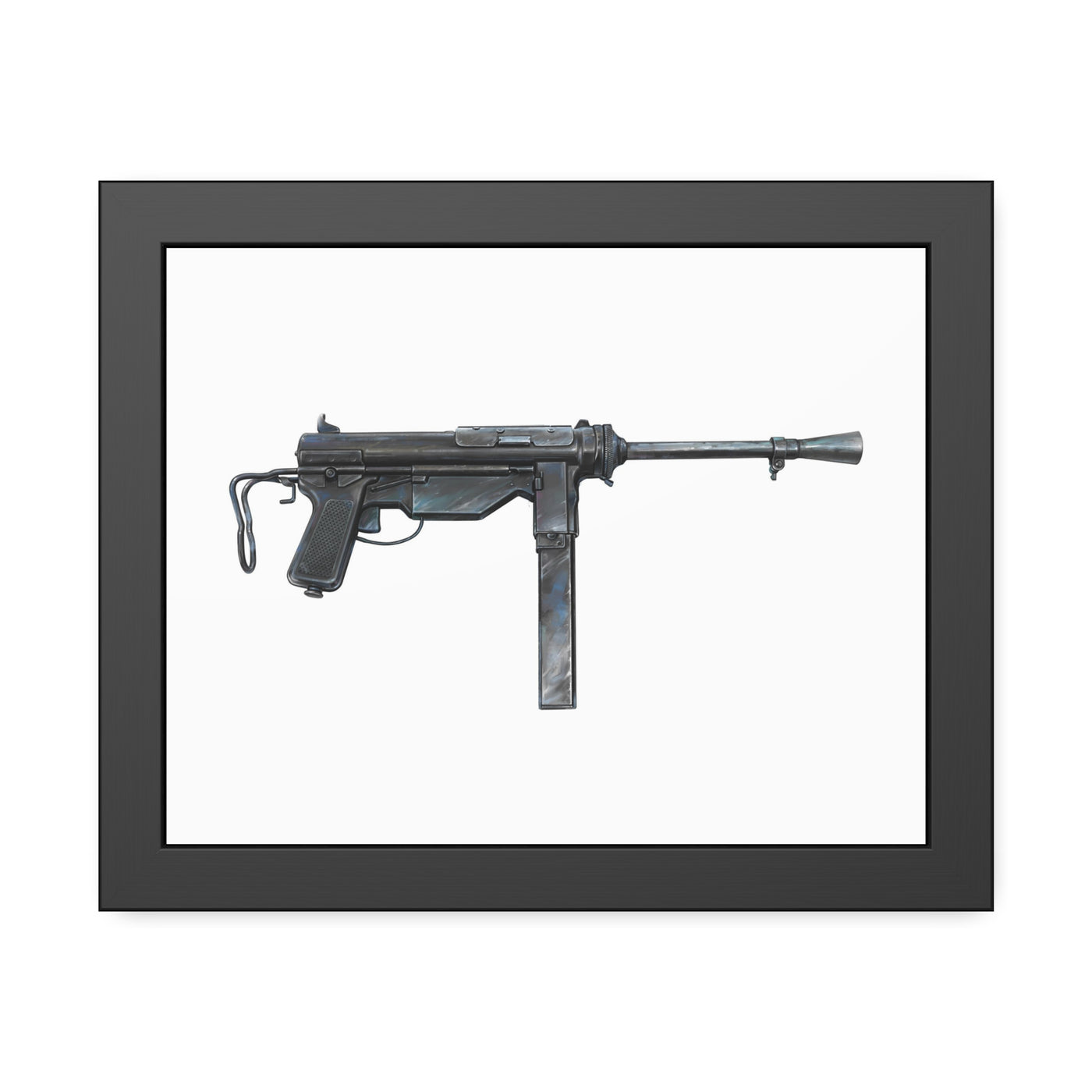 Grease Gun Painting - Just The Piece - Black Frame - Value Collection