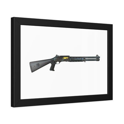 Special Ops Shotgun 12 Gauge Painting - Just the Piece - Black Frame - Value Collection