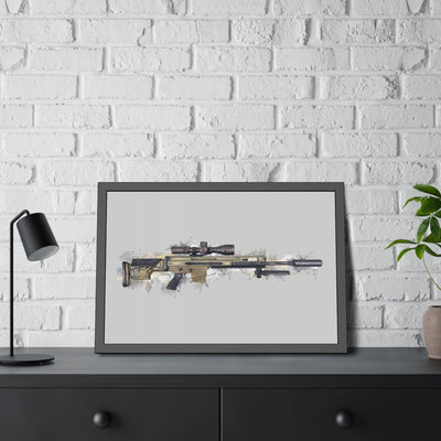 Socom Sniper Rifle Painting - Black Frame - Value Collection