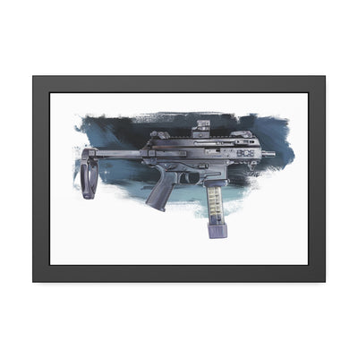 Elite Forces 9mm Carbine Painting - Black Frame - Value Collection