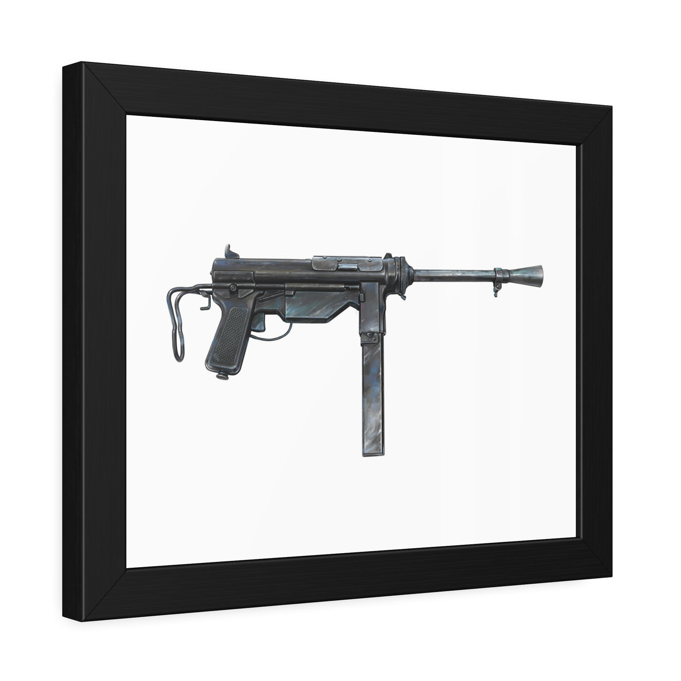 Grease Gun Painting - Just The Piece - Black Frame - Value Collection