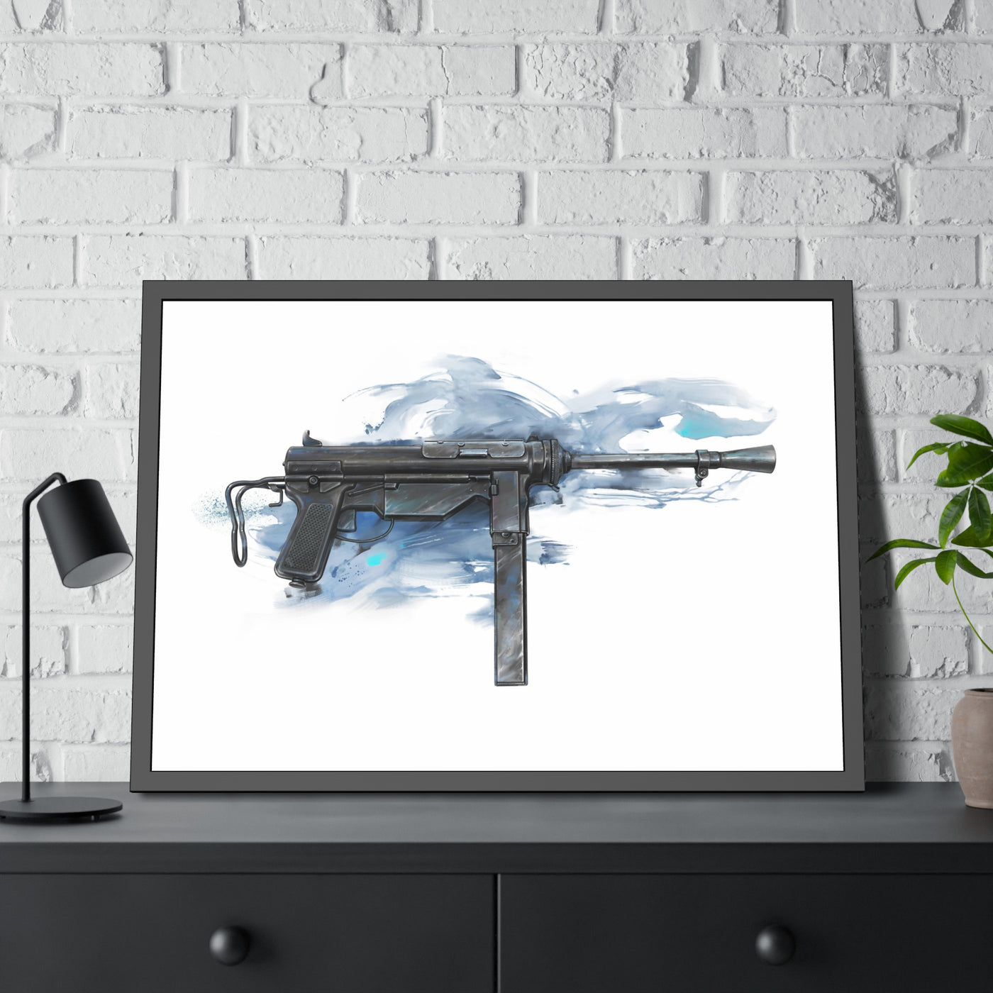 Grease Gun Painting - Black Frame - Value Collection