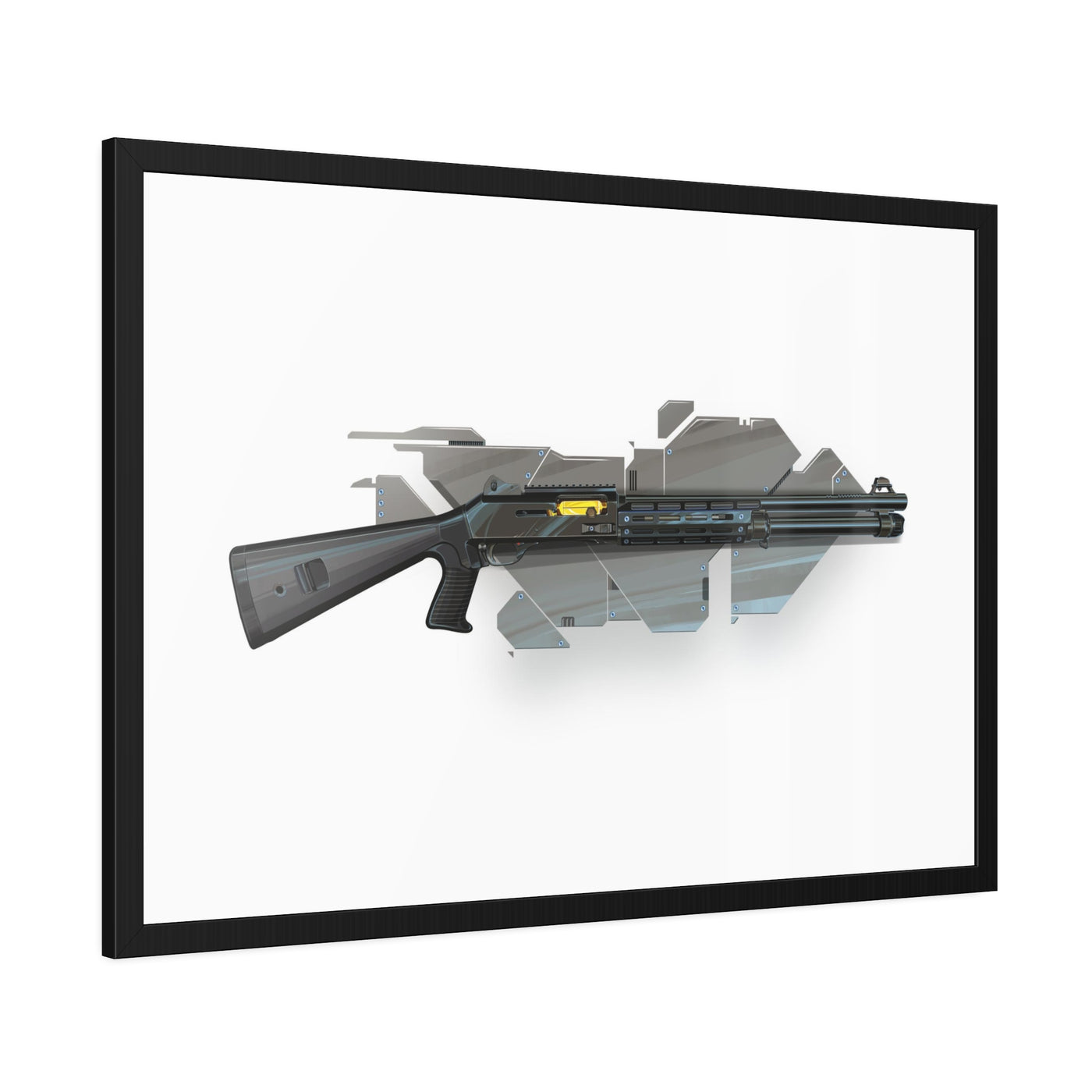 Special Ops Shotgun 12 Gauge Painting - Black Frame - Value Collection