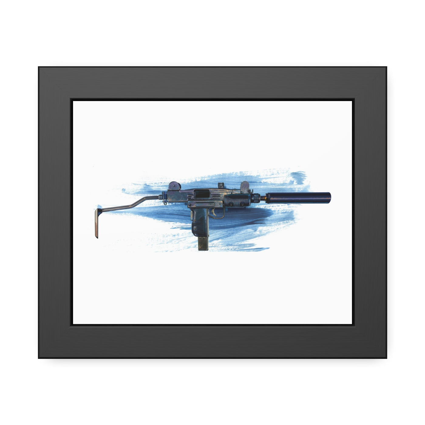 The Miniature Menace - Full Auto Subgun Painting - Black Frame - Value Collection