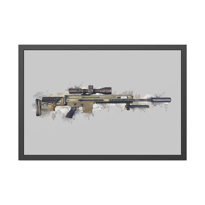 Socom Sniper Rifle Painting - Black Frame - Value Collection