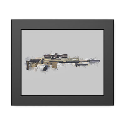 Socom Sniper Rifle Painting - Black Frame - Value Collection