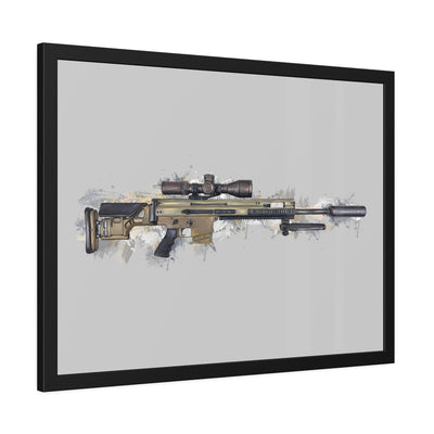 Socom Sniper Rifle Painting - Black Frame - Value Collection