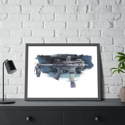 Elite Forces 9mm Carbine Painting - Black Frame - Value Collection