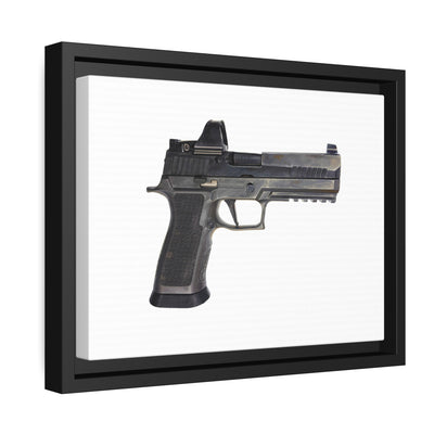 The E-Brake Painting - Just The Piece - Black Framed Wrapped Canvas - Value Collection