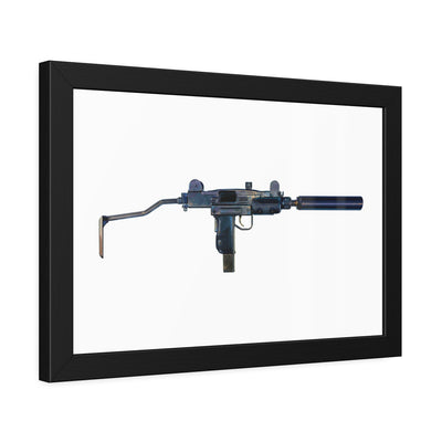 The Miniature Menace - Full Auto Subgun Painting - Just The Piece - Black Frame - Value Collection