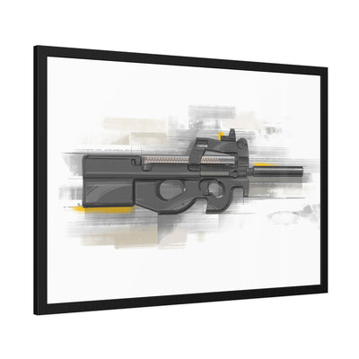 Secret Service Subgun - Bullpup 5.7x28mm Painting - Black Frame - Value Collection