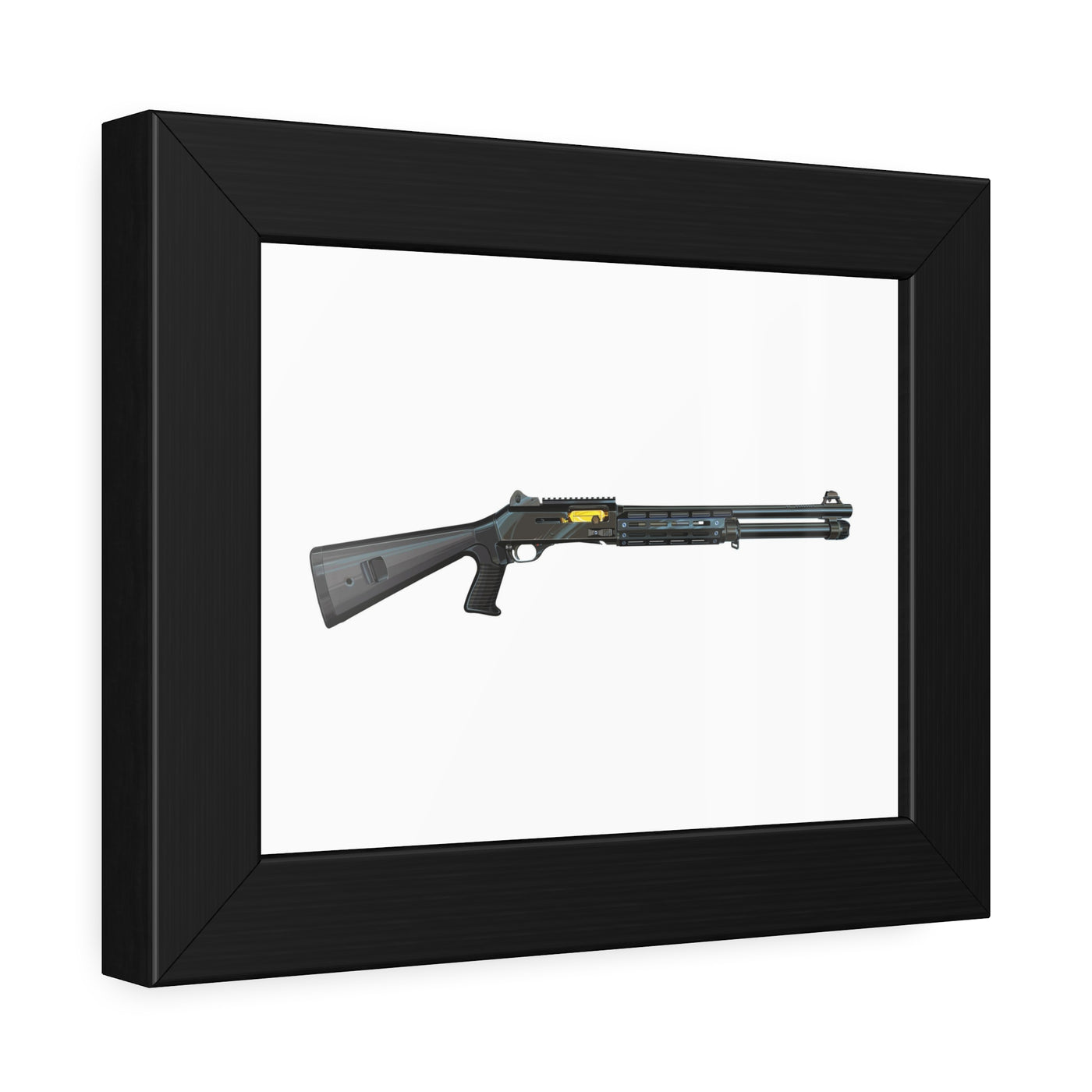 Special Ops Shotgun 12 Gauge Painting - Just the Piece - Black Frame - Value Collection