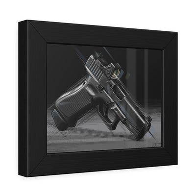 The Last Resort - OG Black Poly Pistol Painting - Black Frame - Value Collection