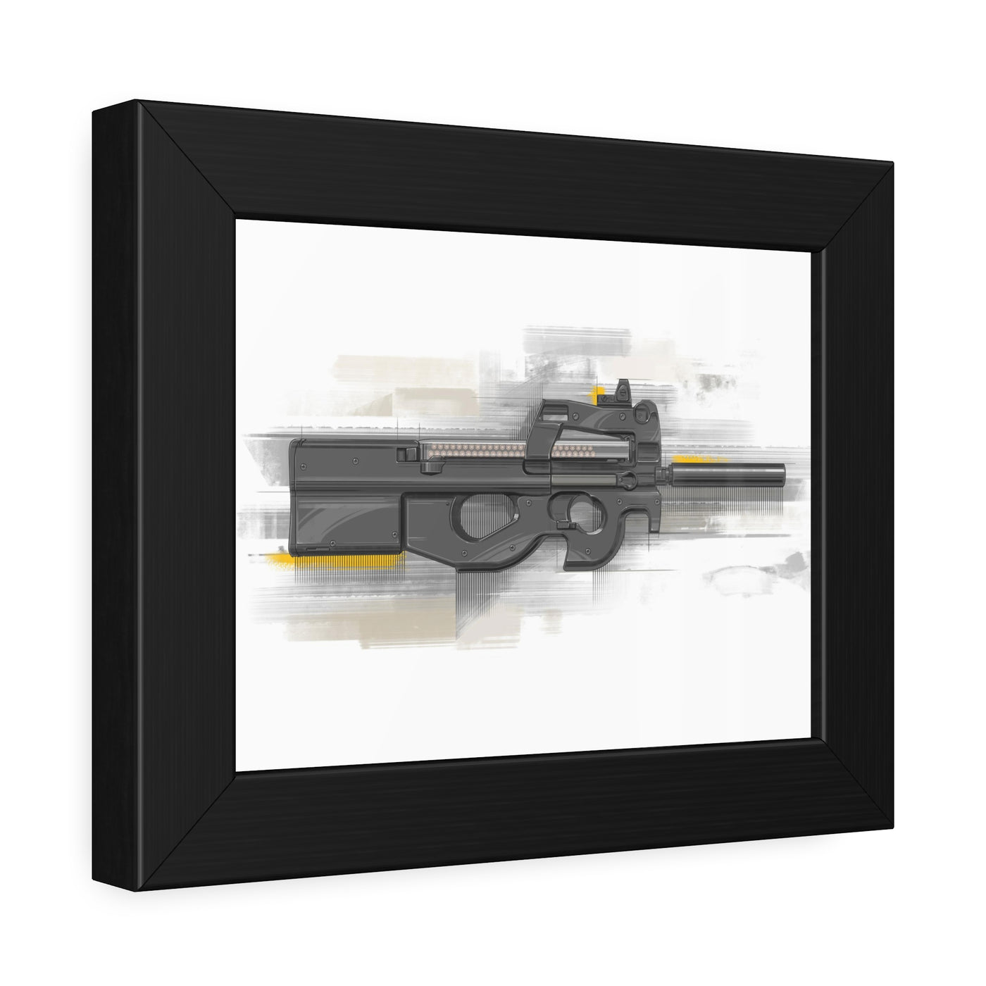 Secret Service Subgun - Bullpup 5.7x28mm Painting - Black Frame - Value Collection