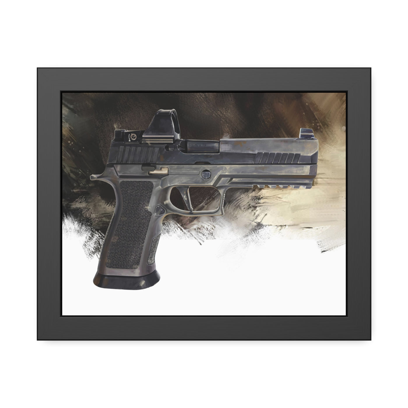 The E-Brake - Pistol Painting - Black Frame - Value Collection