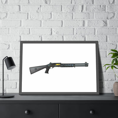 Special Ops Shotgun 12 Gauge Painting - Just the Piece - Black Frame - Value Collection