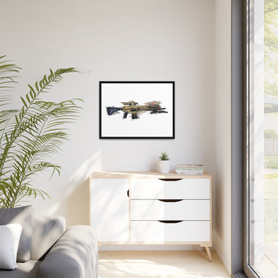 German 7.62x51mm AR10 Battle Rifle Painting - Black Framed Wrapped Canvas - Value Collection